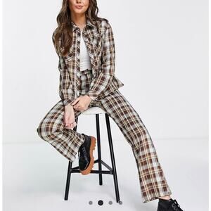 Glamorous Brown Plaid Button Down Shirt - 4